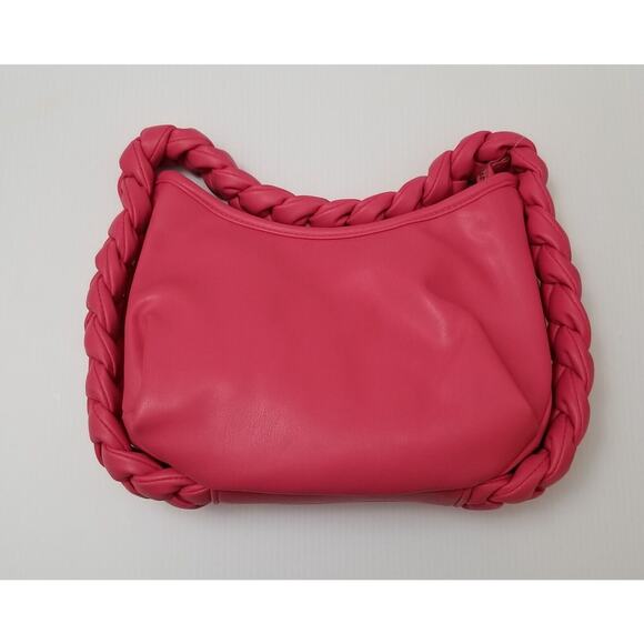 NEW Collection Eighteen Handbag Pink With Braided Handles $59 MSRP Expandable - Picture 1 of 10